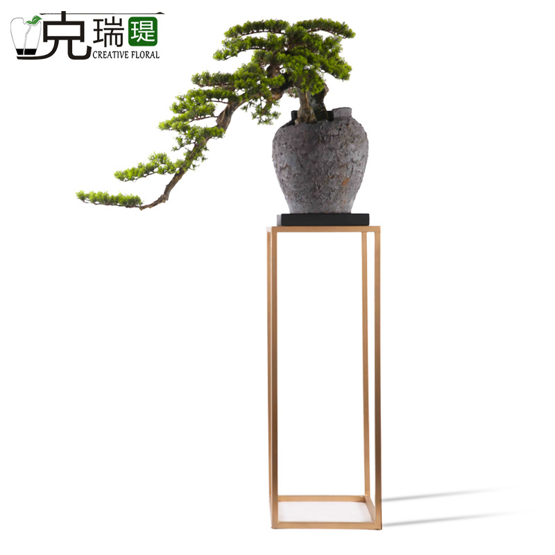 克瑞瑅现代简约落地花艺客厅装饰仿真花软装饰品摆件 G30027