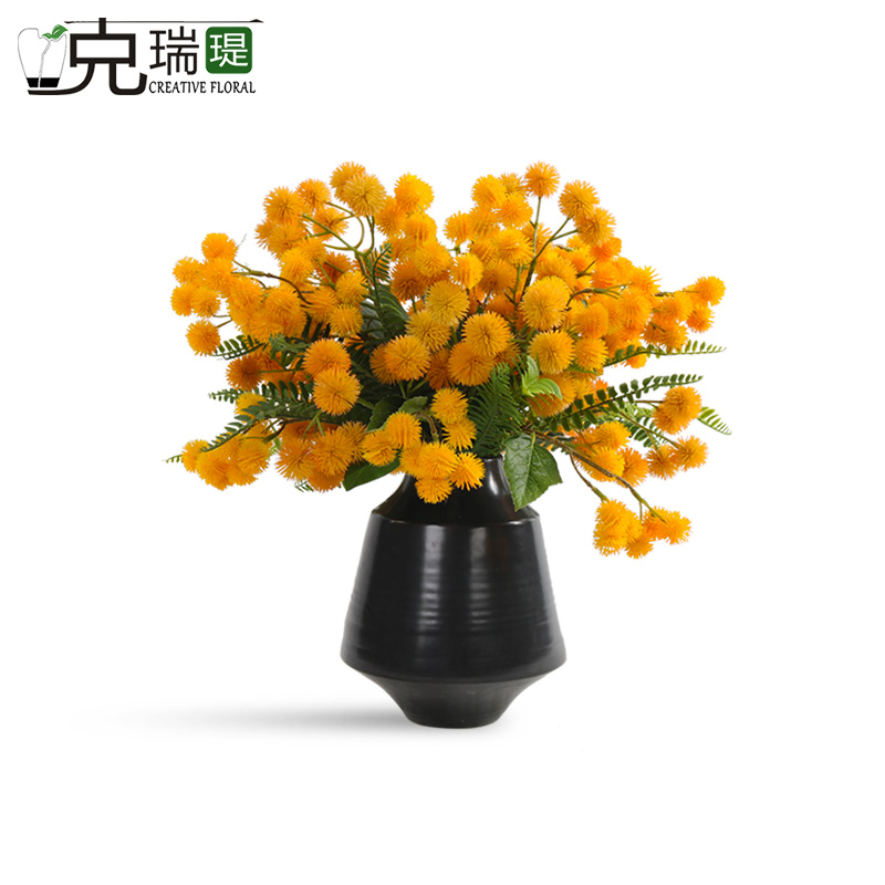 克瑞瑅新中式前台转角客厅装饰仿真花软装饰品摆件 G50017