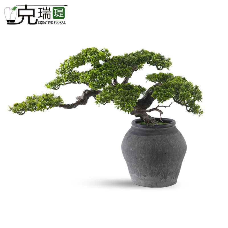 克瑞瑅新中式玄关背景台客厅装饰仿真花软装饰品摆件 G40190