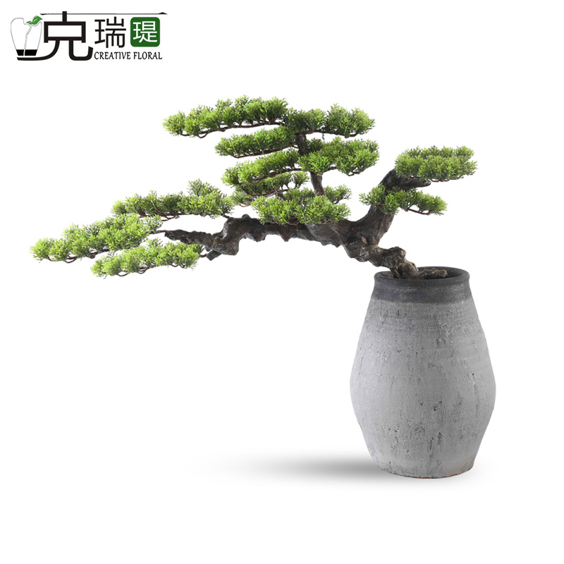 克瑞瑅新中式玄关背景台客厅装饰仿真花软装饰品摆件 G40189