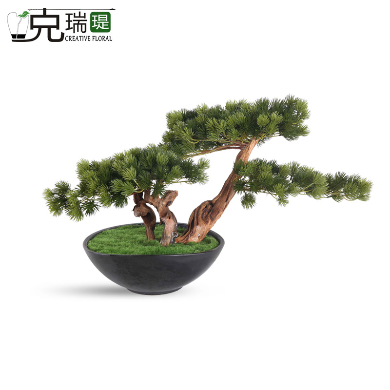 克瑞瑅新中式玄关背景台客厅装饰仿真花软装饰品摆件  G40185