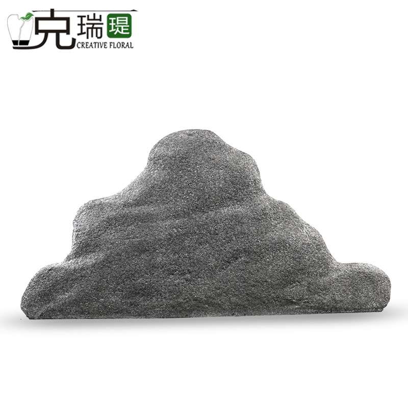 克瑞瑅原生态仿真石头客厅装饰仿真花软装饰品摆件F100006