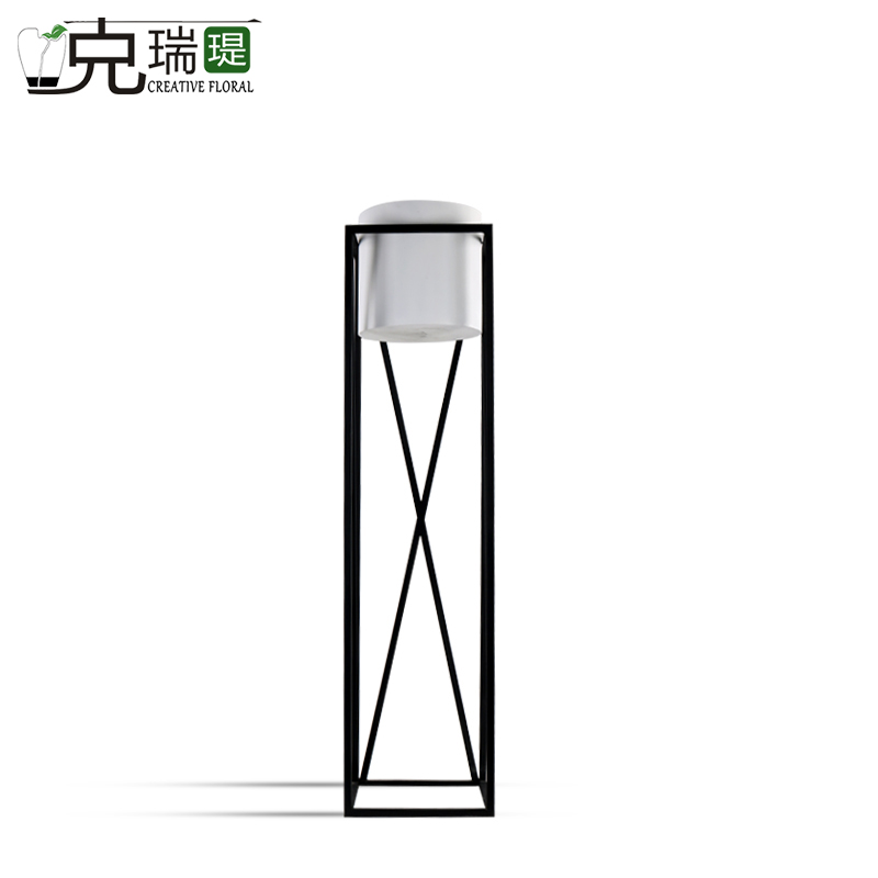  克瑞瑅现代简约铁艺花器客厅装饰仿真花软装饰品摆件F8002