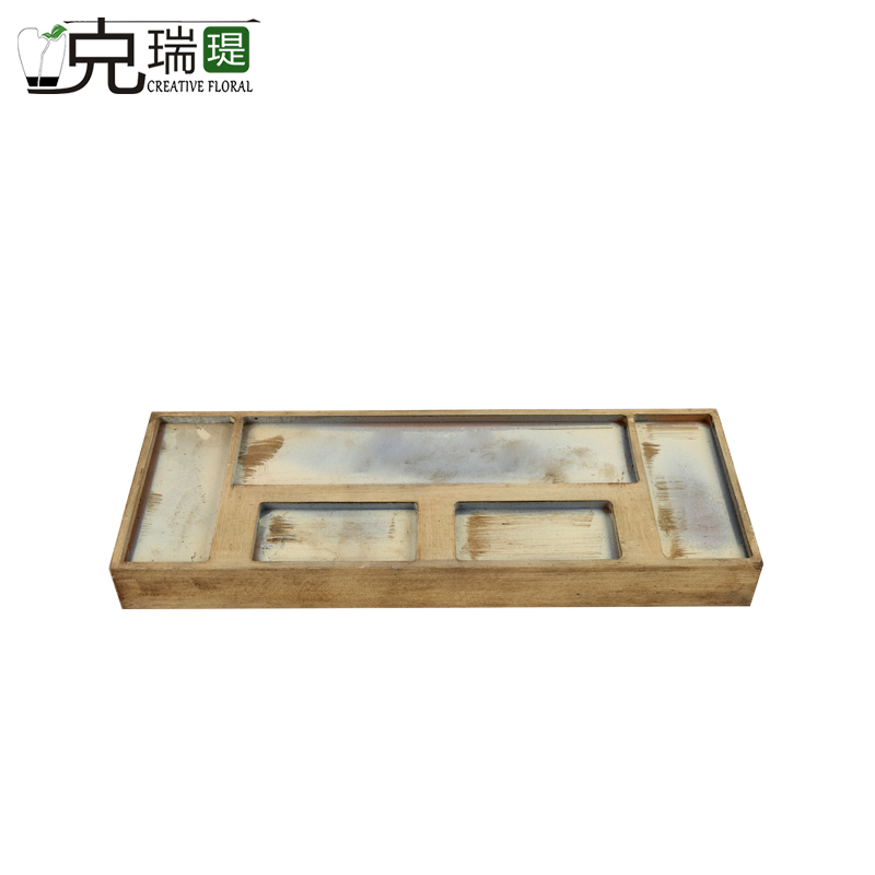  克瑞瑅现代简约木质花器客厅装饰仿真花软装饰品摆件  F9002