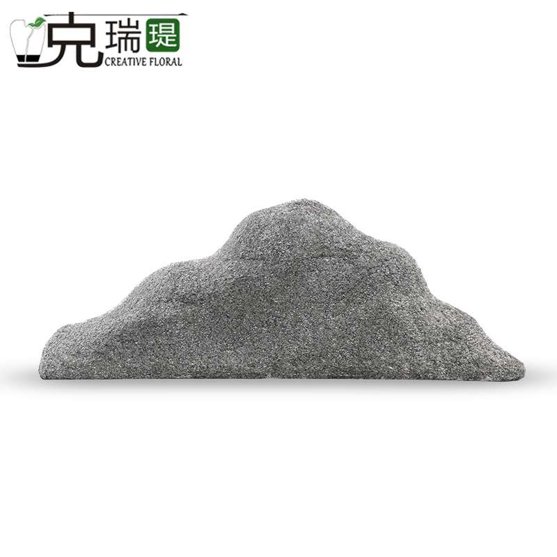 克瑞瑅原生态仿真石头客厅装饰仿真花软装饰品摆件F100004