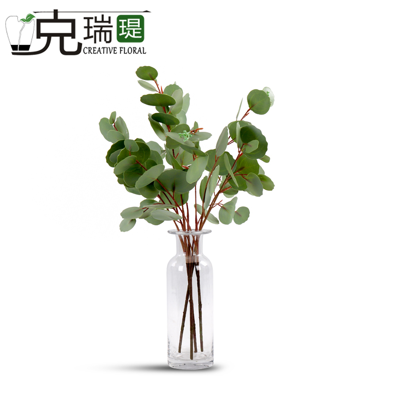 克瑞瑅原生态叶材单枝客厅装饰仿真花软装饰品摆件 G7A001